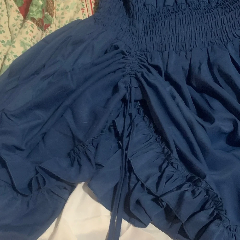 Blue Ruffled Dress - Picture 5 of 7